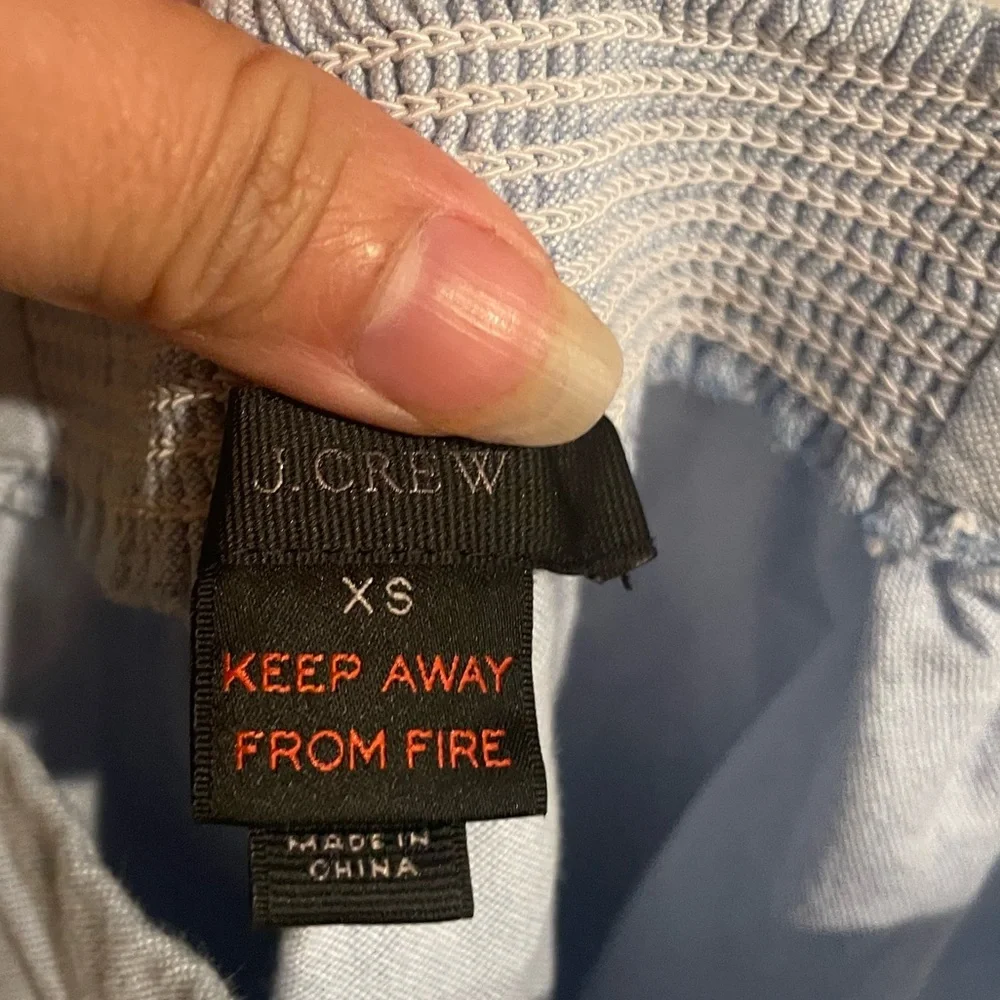 J.Crew Chambray‎ Tank Blue Blouse Size XS